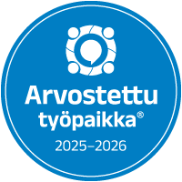Arvostettu työpaikka -logo